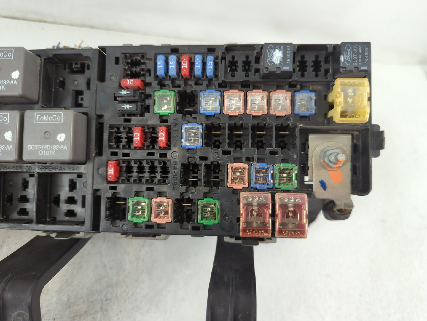 2010-2012 Ford Fusion Fusebox Fuse Box Panel Relay Module P/N:PP-T10 54-7146-30 Fits Fits 2010 2011 2012 OEM Used Auto Parts