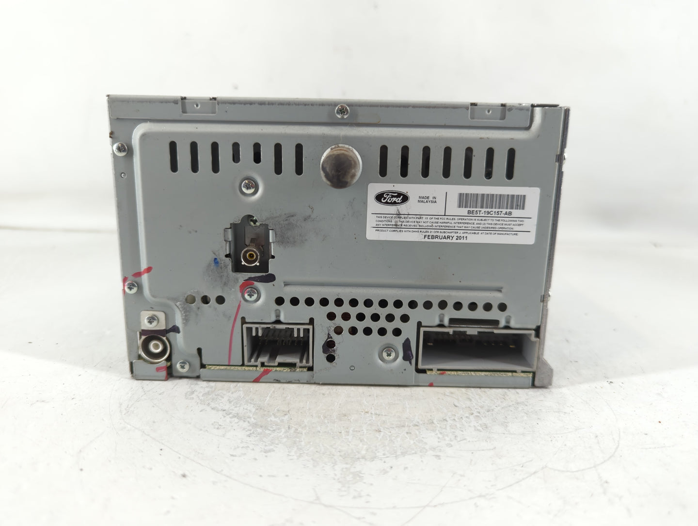 2010-2012 Ford Fusion Radio AM FM Cd Player Receiver Replacement P/N:BE5T-19C157-AB Fits Fits 2010 2011 2012 OEM Used Auto P