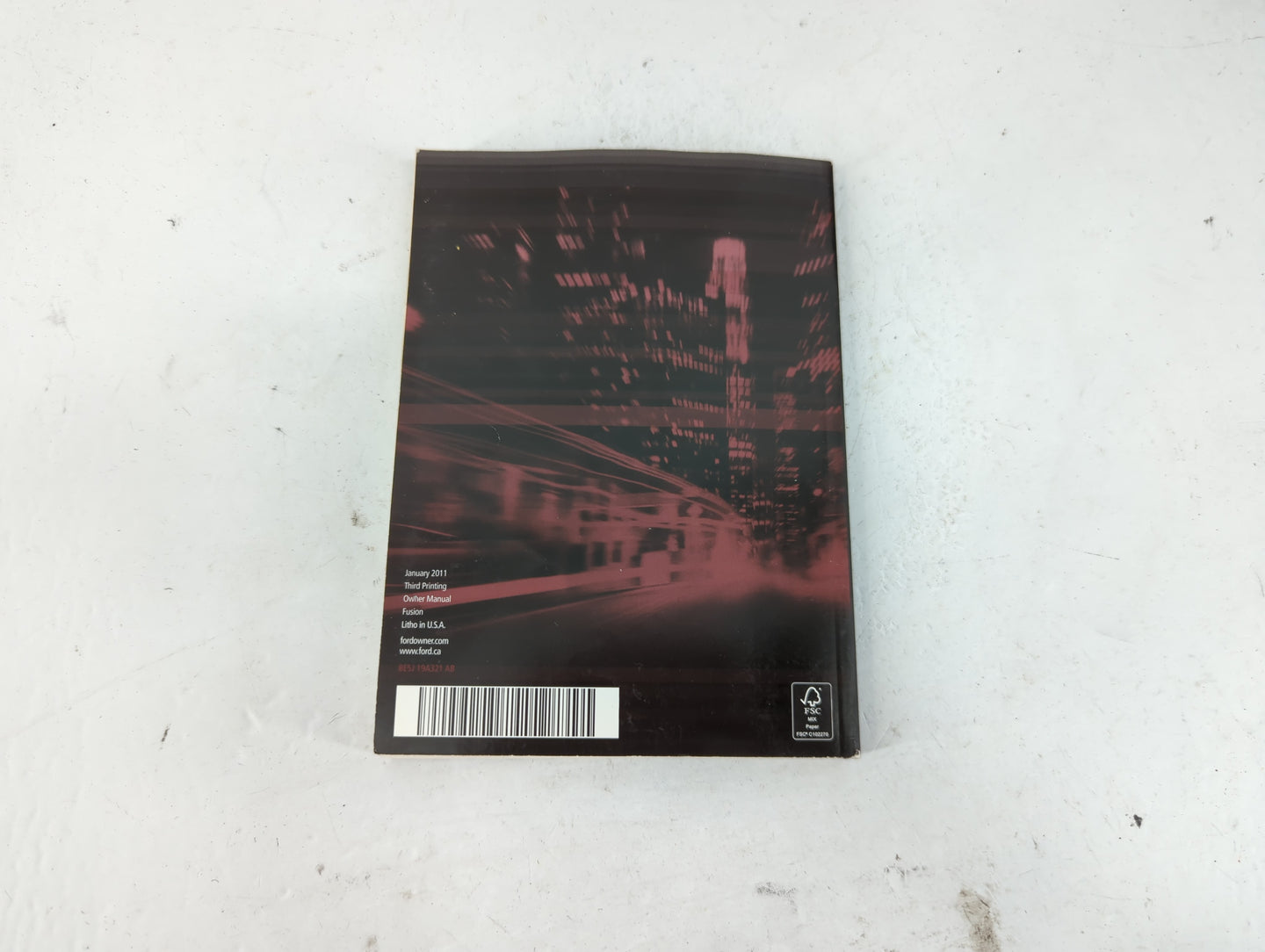 2011 Ford Fusion Owners Manual Book Guide P/N:BE5J 19A321 AB OEM Used Auto Parts - Oemusedautoparts1.com