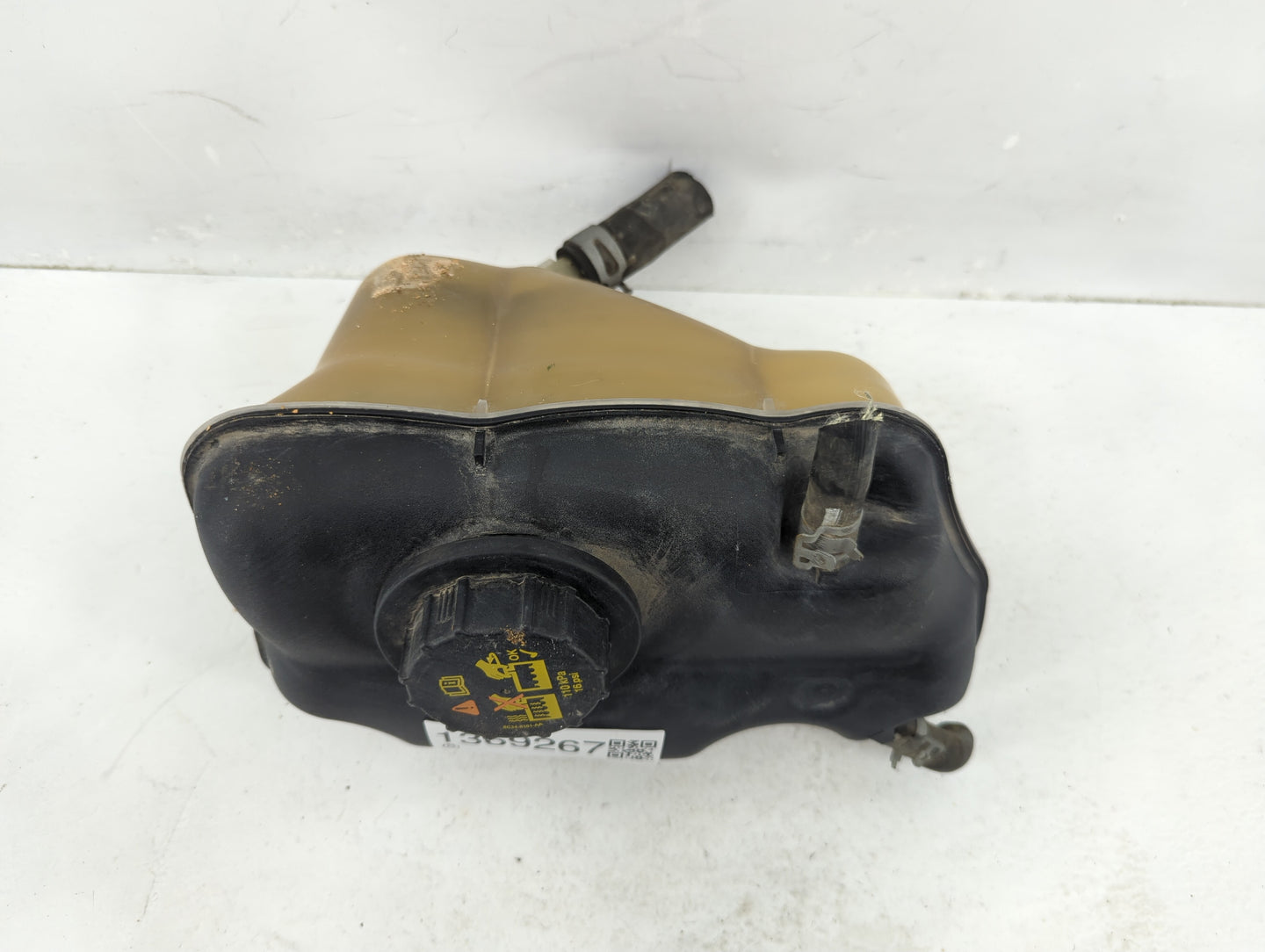 2011-2014 Ford Mustang Radiator Coolant Overflow Expansion Tank Bottle 1369267 - Oemusedautoparts1.com