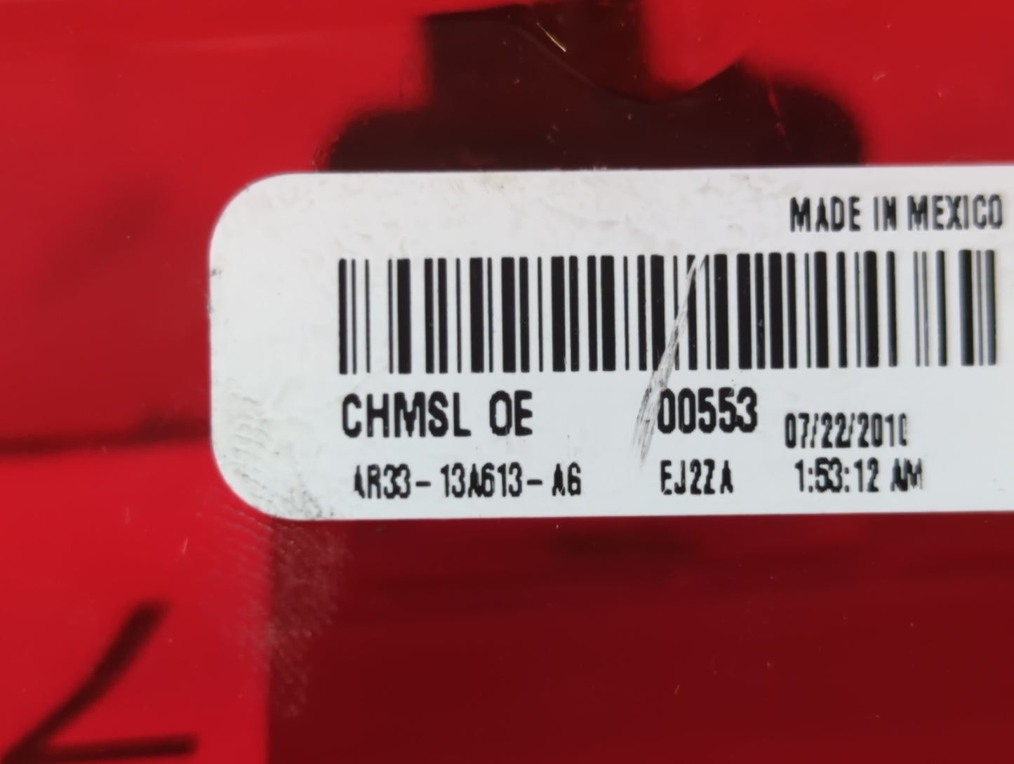 2011 Ford Mustang Third Brake Light Tail Light P/N:AR33-13A613-A6 Fits OEM Used Auto Parts - Oemusedautoparts1.com