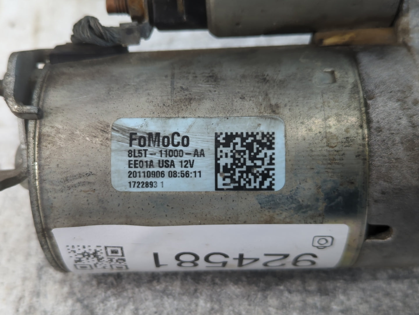 2001-2011 Ford Ranger Car Starter Motor Solenoid OEM P/N:8L5T-11000-AA Fits OEM Used Auto Parts - Oemusedautoparts1.com