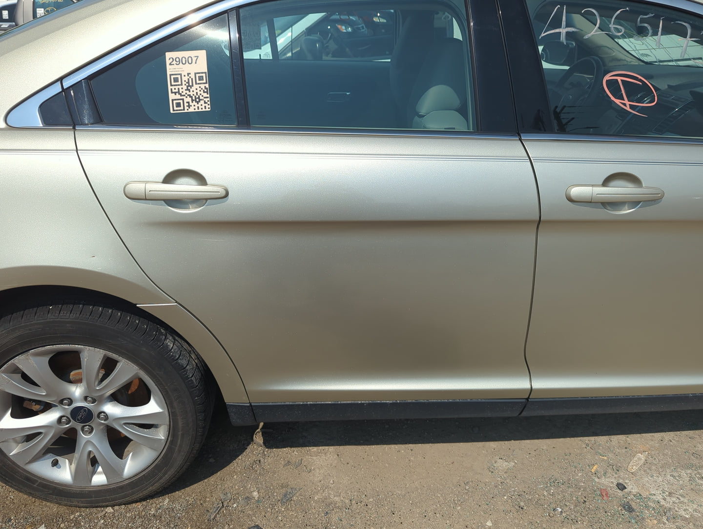 2010-2019 Ford Taurus Passenger Rear Door Oem - Oemusedautoparts1.com