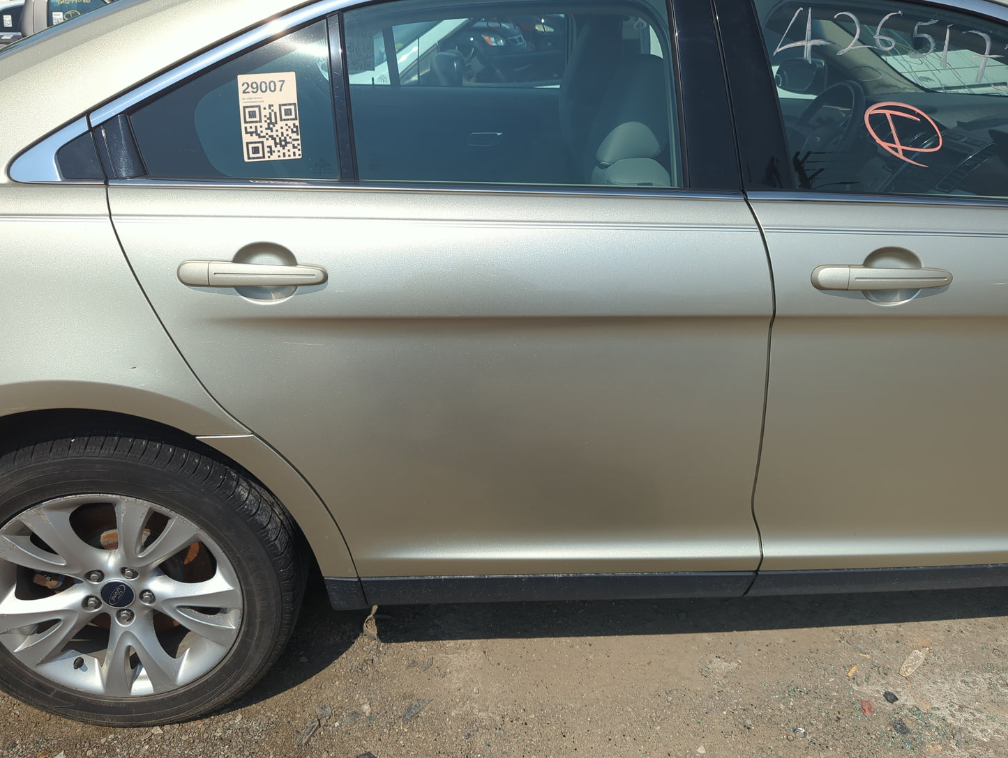 2010-2019 Ford Taurus Passenger Rear Door Oem - Oemusedautoparts1.com