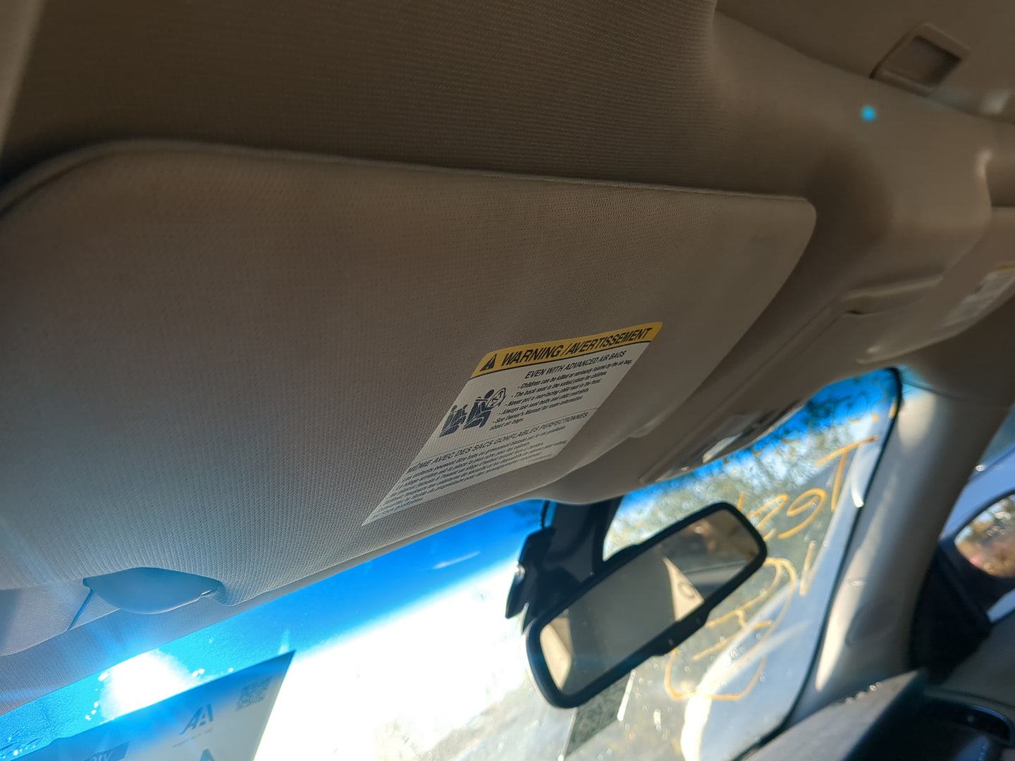 2010-2011 Ford Taurus Sun Visor Shade Replacement Driver Left Mirror Fits Fits 2010 2011 OEM Used Auto Parts - Oemusedautopa