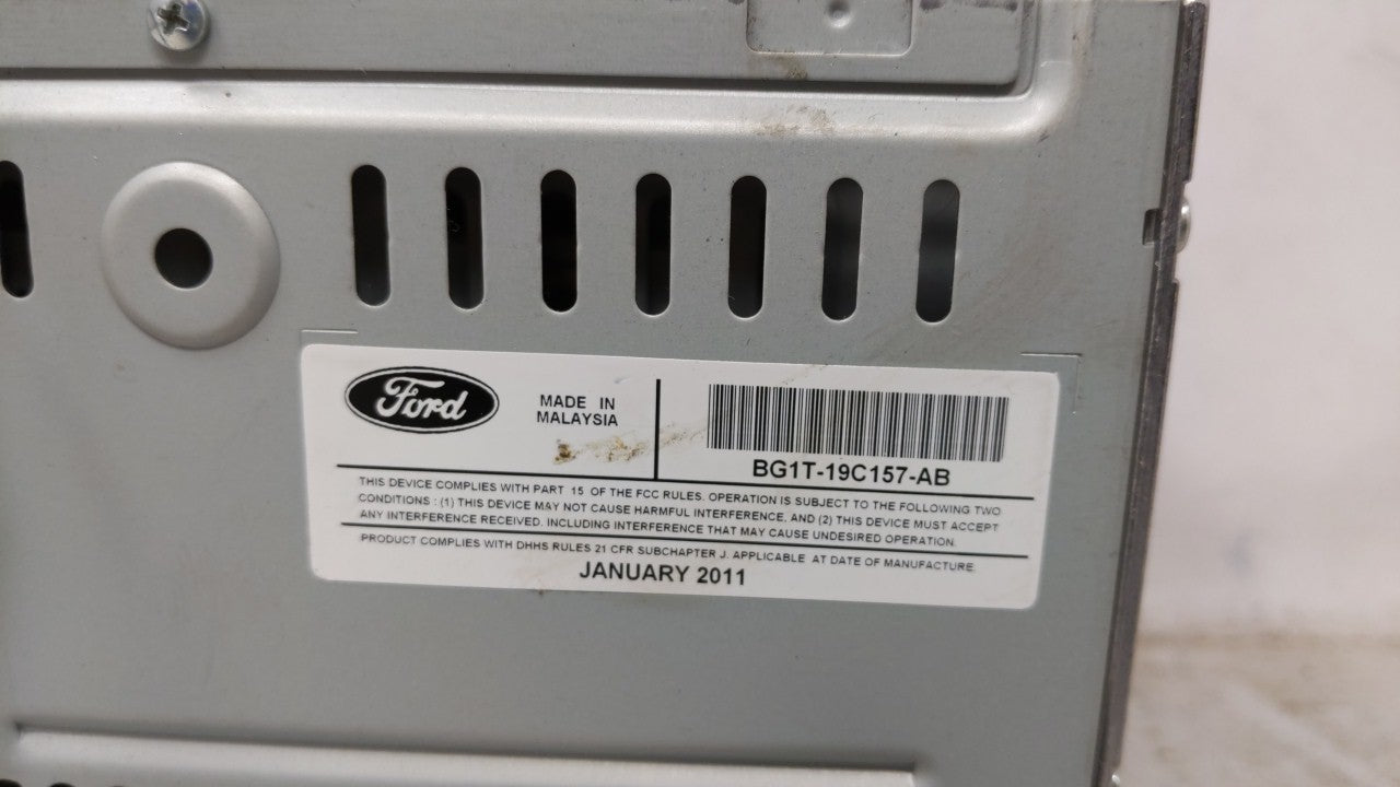 2010-2011 Ford Taurus Radio AM FM Cd Player Receiver Replacement P/N:BG1T-19C157-AB Fits Fits 2010 2011 OEM Used Auto Parts 