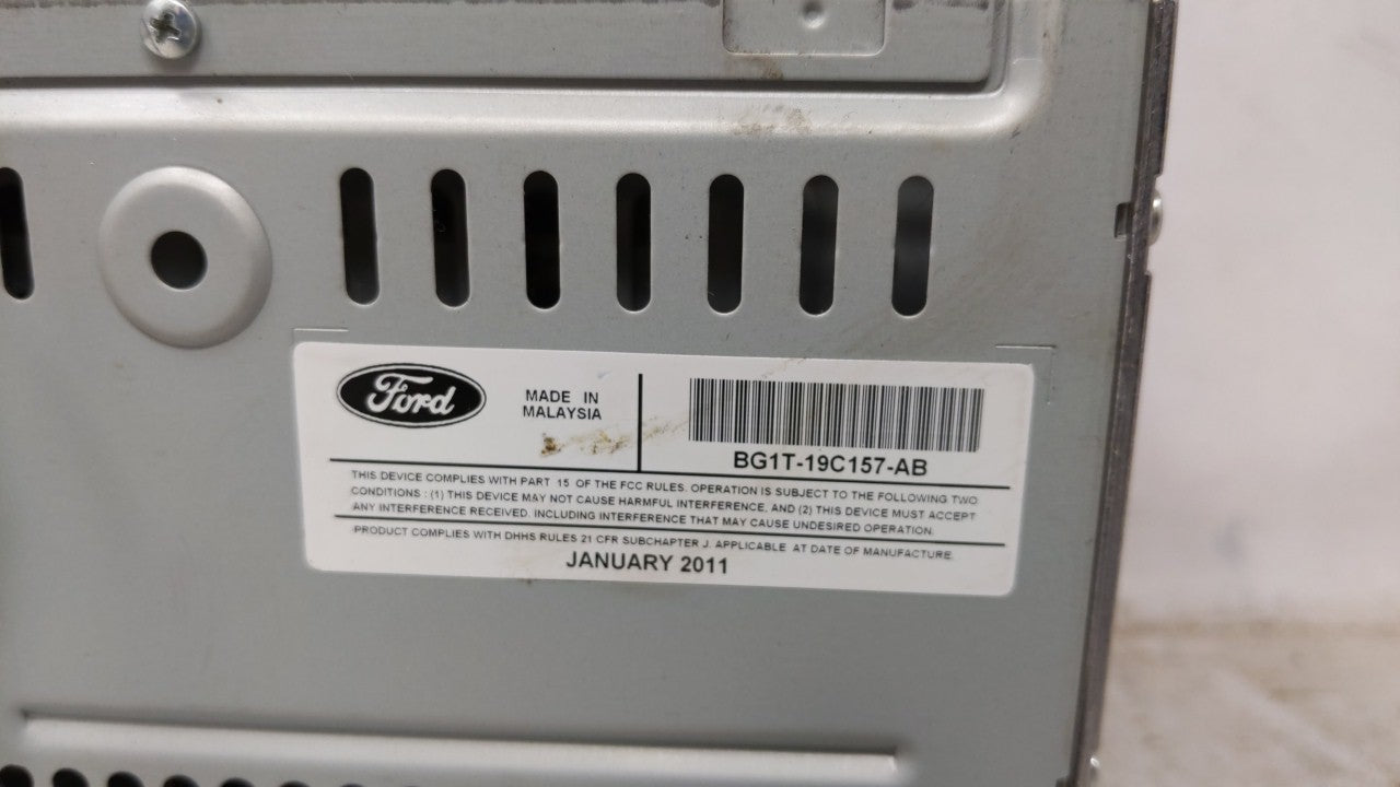 2010-2011 Ford Taurus Radio AM FM Cd Player Receiver Replacement P/N:BG1T-19C157-AB Fits Fits 2010 2011 OEM Used Auto Parts 