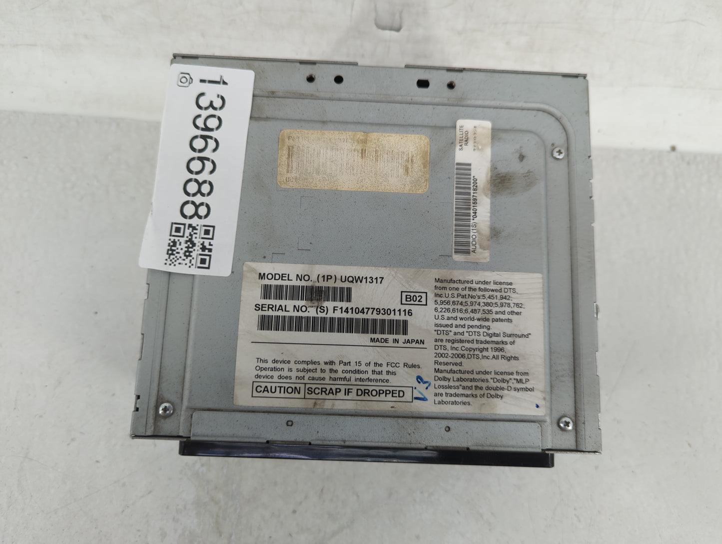 2011 Ford Taurus Radio AM FM Cd Player Receiver Replacement P/N:UQW1317 Fits OEM Used Auto Parts - Oemusedautoparts1.com