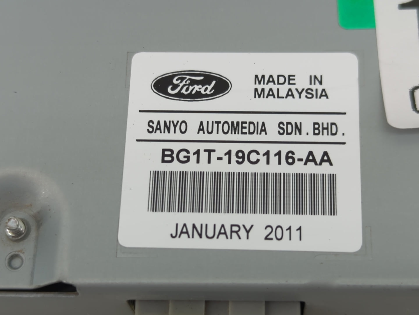 2010-2012 Ford Taurus Radio AM FM Cd Player Receiver Replacement P/N:BG1T-19C116-AA Fits Fits 2010 2011 2012 OEM Used Auto P