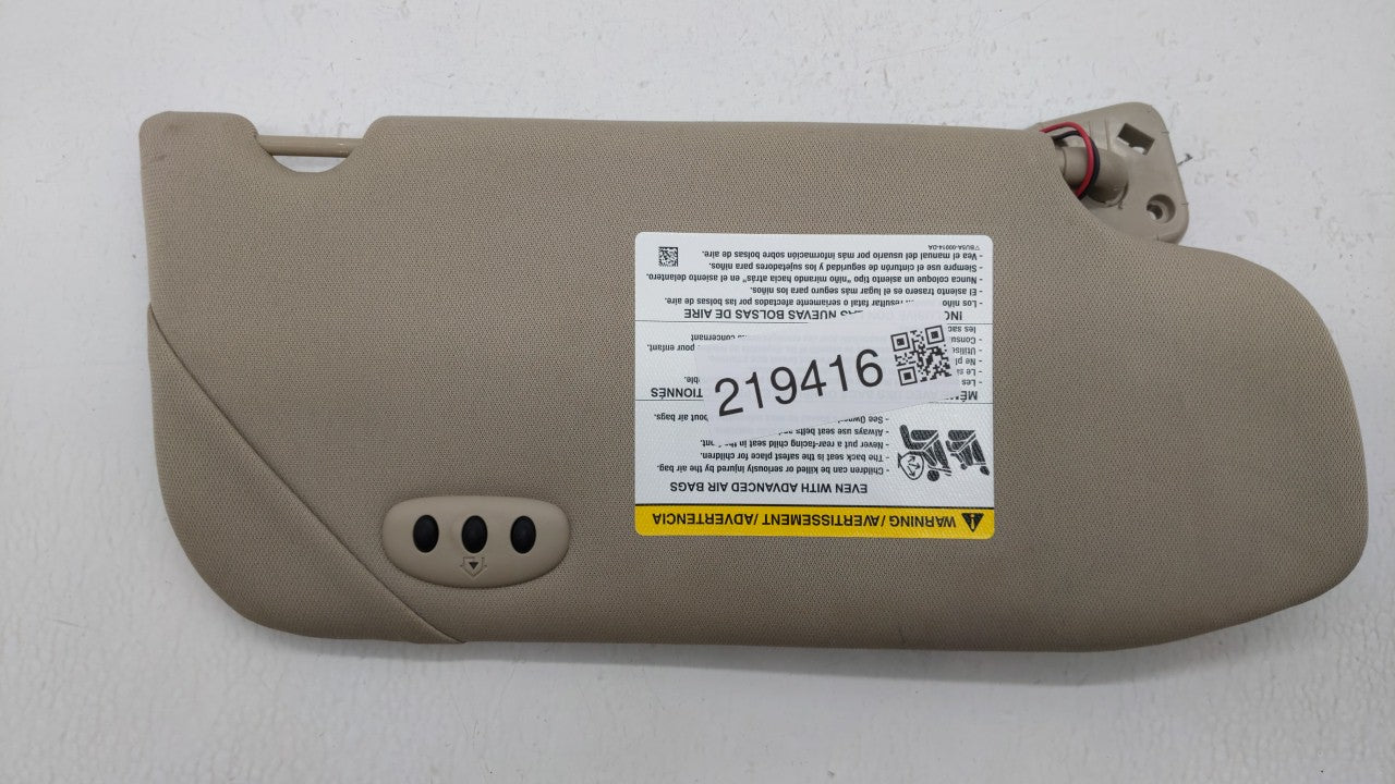 2012 Ford Taurus Sun Visor Shade Replacement Driver Left Mirror Fits Fits 2010 2011 OEM Used Auto Parts - Oemusedautoparts1.