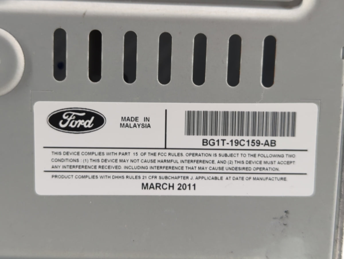 2011-2012 Ford Taurus Radio AM FM Cd Player Receiver Replacement P/N:BG1T-19C159-BB BG1T-19C159-AA Fits Fits 2011 2012 OEM U