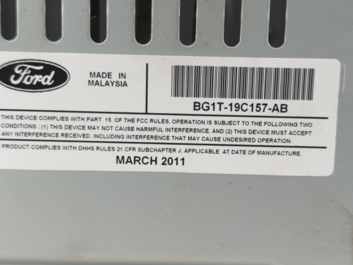 2011-2012 Ford Taurus Am Fm Cd Player Radio Receiver 582879 - Oemusedautoparts1.com