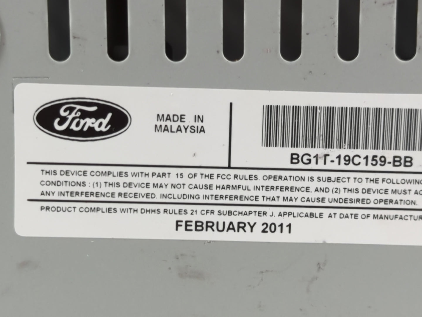 2011-2012 Ford Taurus Am Fm Cd Player Radio Receiver - Oemusedautoparts1.com
