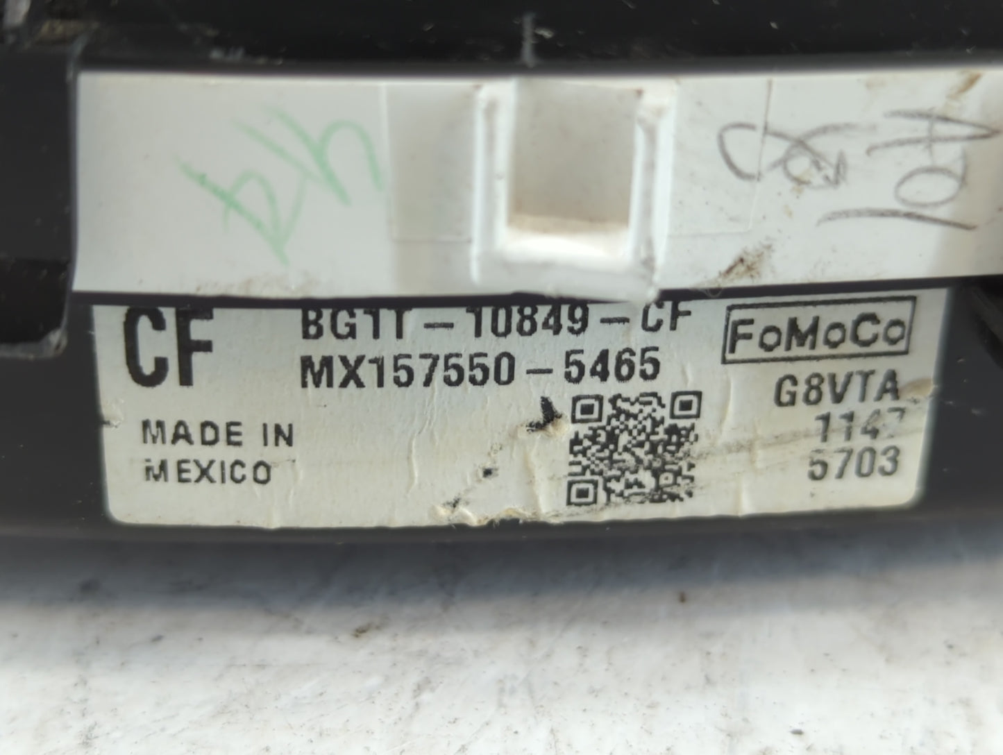 2011 Ford Taurus Instrument Cluster Speedometer Gauges P/N:BG1T-10849-CE Fits OEM Used Auto Parts - Oemusedautoparts1.com