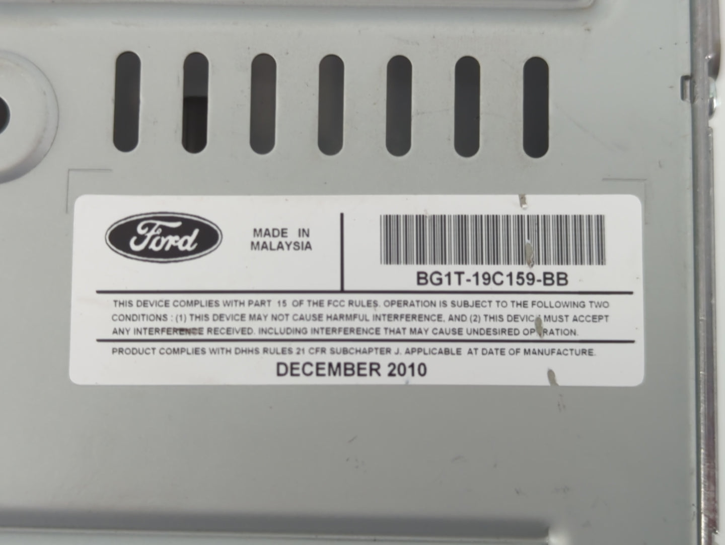 2011-2012 Ford Taurus Am Fm Cd Player Radio Receiver - Oemusedautoparts1.com