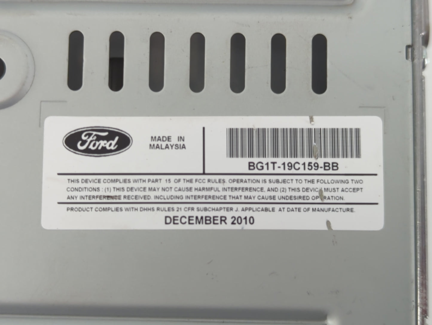 2011-2012 Ford Taurus Am Fm Cd Player Radio Receiver - Oemusedautoparts1.com