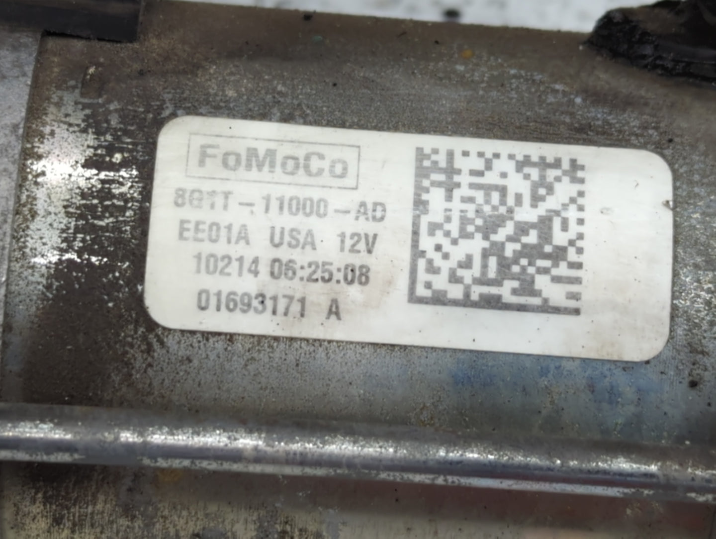 2008-2019 Ford Taurus Car Starter Motor Solenoid OEM P/N:8G1T-11000-AD Fits OEM Used Auto Parts - Oemusedautoparts1.com