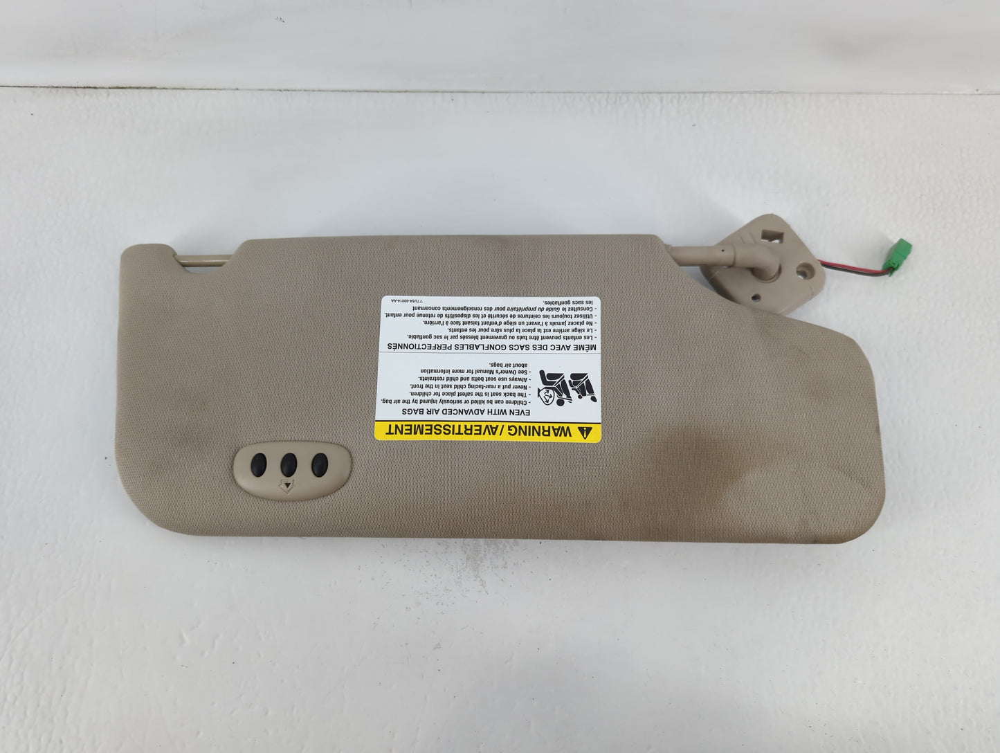 2010-2011 Ford Taurus Sun Visor Shade Replacement Driver Left Mirror Fits Fits 2010 2011 OEM Used Auto Parts - Oemusedautopa