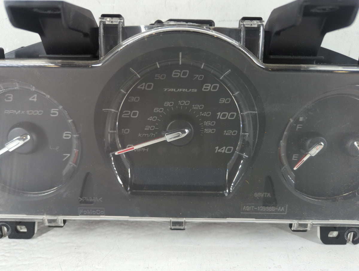 2011 Ford Taurus Instrument Cluster Speedometer Gauges P/N:BG1T-10849-AF AG1T-10B885-AA Miles:1K Fits OEM Used Auto Parts - 