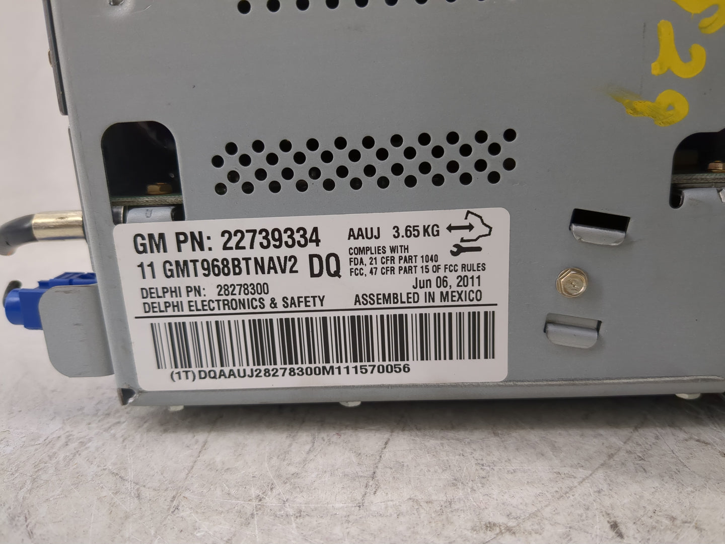 2011 Gmc Acadia Radio AM FM Cd Player Receiver Replacement P/N:22739334 Fits OEM Used Auto Parts - Oemusedautoparts1.com