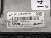 2010-2011 Gmc Acadia PCM Engine Control Computer ECU ECM PCU OEM P/N:0 261 S02 773 12635019 Fits Fits 2010 2011 OEM Used Aut