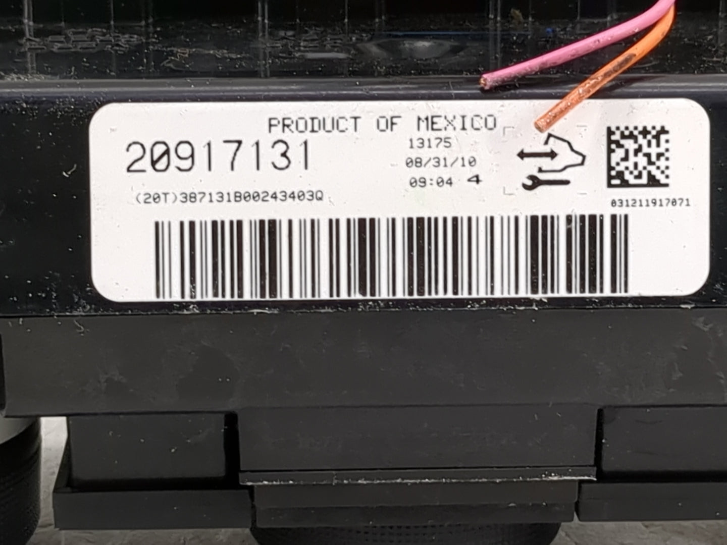 2007-2012 Gmc Acadia Climate Control Module Temperature AC/Heater Replacement P/N:20917131 Fits Fits 2007 2008 2009 2010 201