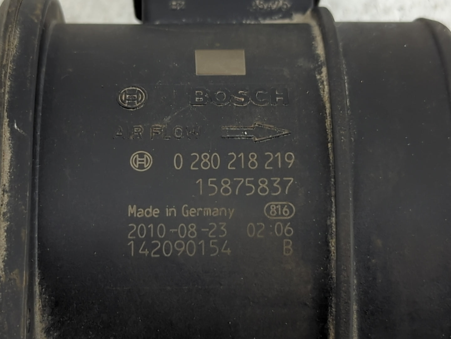 2009-2011 Gmc Acadia Mass Air Flow Meter Maf 1487274 - Oemusedautoparts1.com