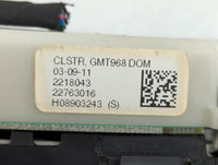 2011-2012 Gmc Acadia Instrument Cluster Speedometer Gauges P/N:2218043 22763016 Fits Fits 2011 2012 OEM Used Auto Parts - Oe
