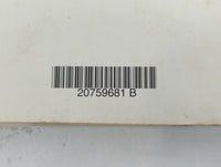 2011 Gmc Acadia Owners Manual Book Guide P/N:20759681 B OEM Used Auto Parts - Oemusedautoparts1.com