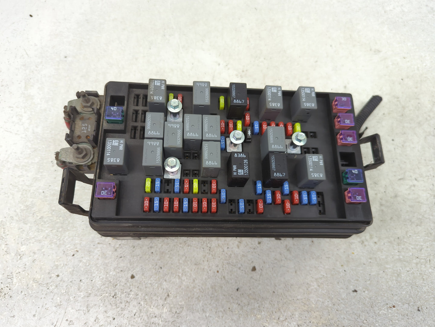2009-2012 Gmc Canyon Fusebox Fuse Box Panel Relay Module P/N:20885194 Fits Fits 2009 2010 2011 2012 OEM Used Auto Parts - Oe