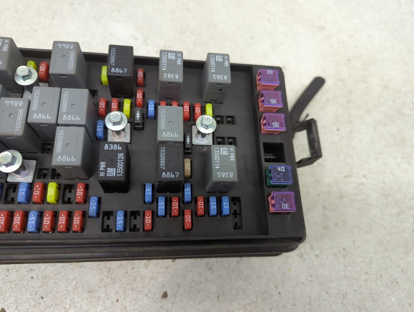2009-2012 Gmc Canyon Fusebox Fuse Box Panel Relay Module P/N:20885194 Fits Fits 2009 2010 2011 2012 OEM Used Auto Parts - Oe