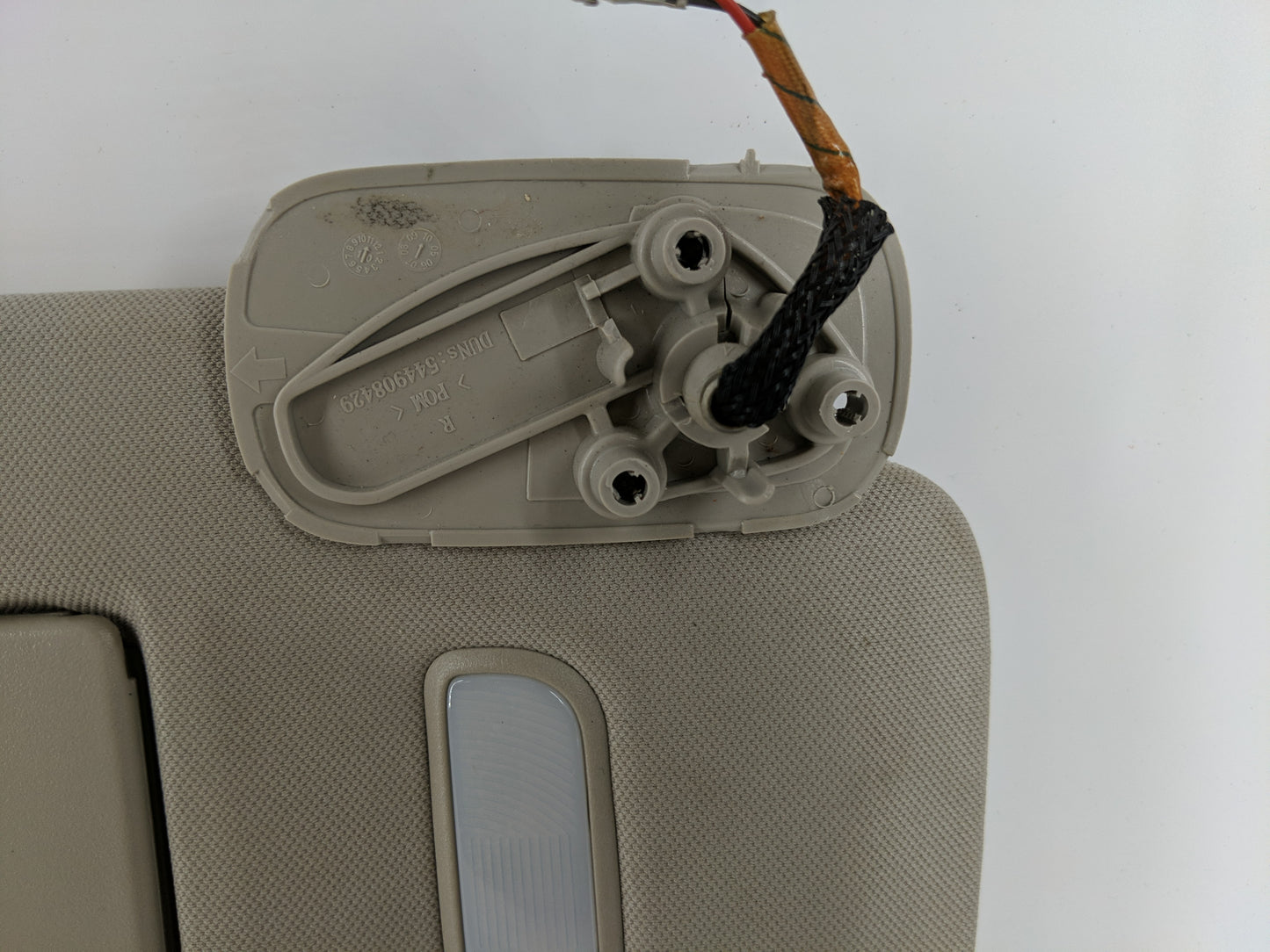 2007-2013 Gmc Sierra 1500 Sun Visor Shade Replacement Passenger Right Mirror Fits Fits 2007 2008 2009 2010 2011 2012 2013 20