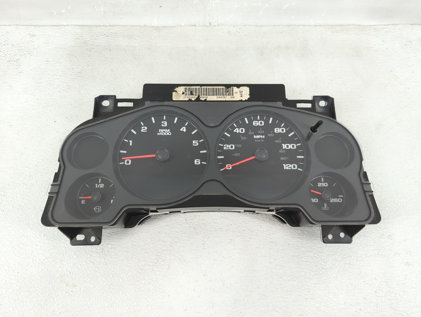2011-2013 Gmc Sierra 1500 Instrument Cluster Speedometer Gauges P/N:20895767 Fits Fits 2011 2012 2013 OEM Used Auto Parts - 