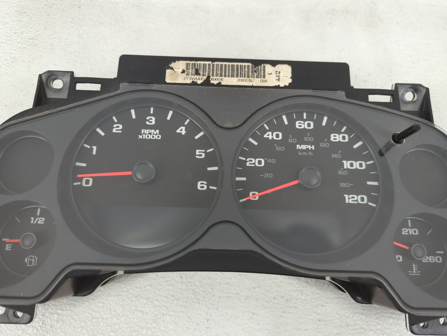 2011-2013 Gmc Sierra 1500 Instrument Cluster Speedometer Gauges P/N:20895767 Fits Fits 2011 2012 2013 OEM Used Auto Parts - 