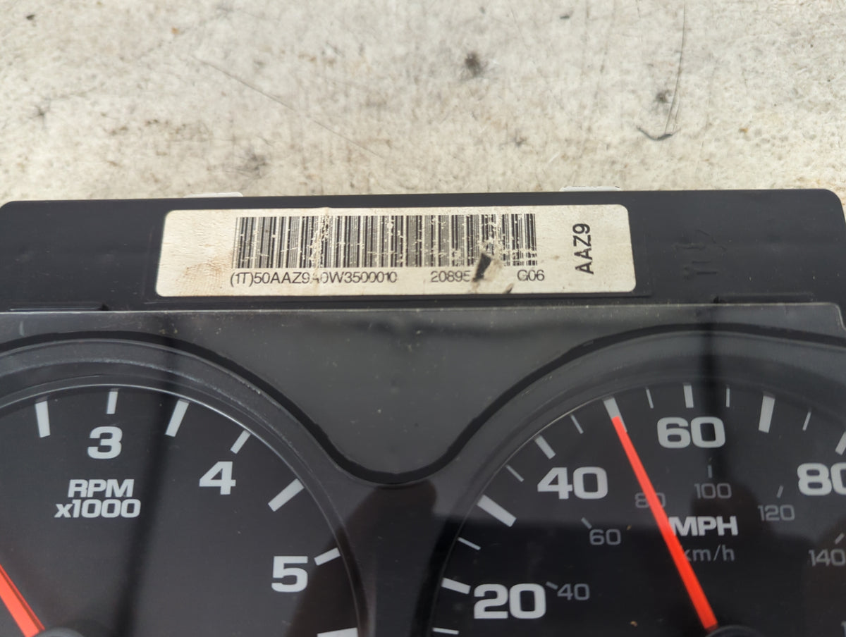 2009-2013 Gmc Sierra 1500 Instrument Cluster Speedometer Gauges P/N:50AAZ940W3500010 Miles: Fits OEM Used Auto Parts - Oemus