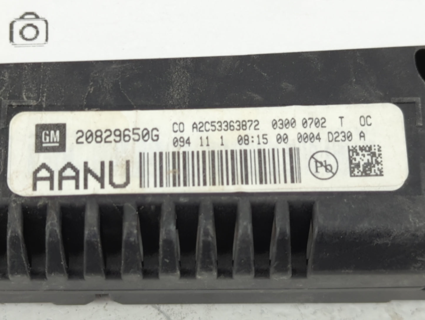 2011 Gmc Terrain Radio AM FM Cd Player Receiver Replacement P/N:20829650G Fits OEM Used Auto Parts - Oemusedautoparts1.com