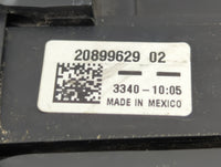 2011 Gmc Terrain Fusebox Fuse Box Panel Relay Module P/N:20899629 02 Fits OEM Used Auto Parts - Oemusedautoparts1.com