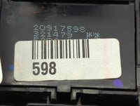 2010-2017 Gmc Terrain Master Power Window Switch Replacement Driver Side Left P/N:20917598 20814175 Fits OEM Used Auto Parts