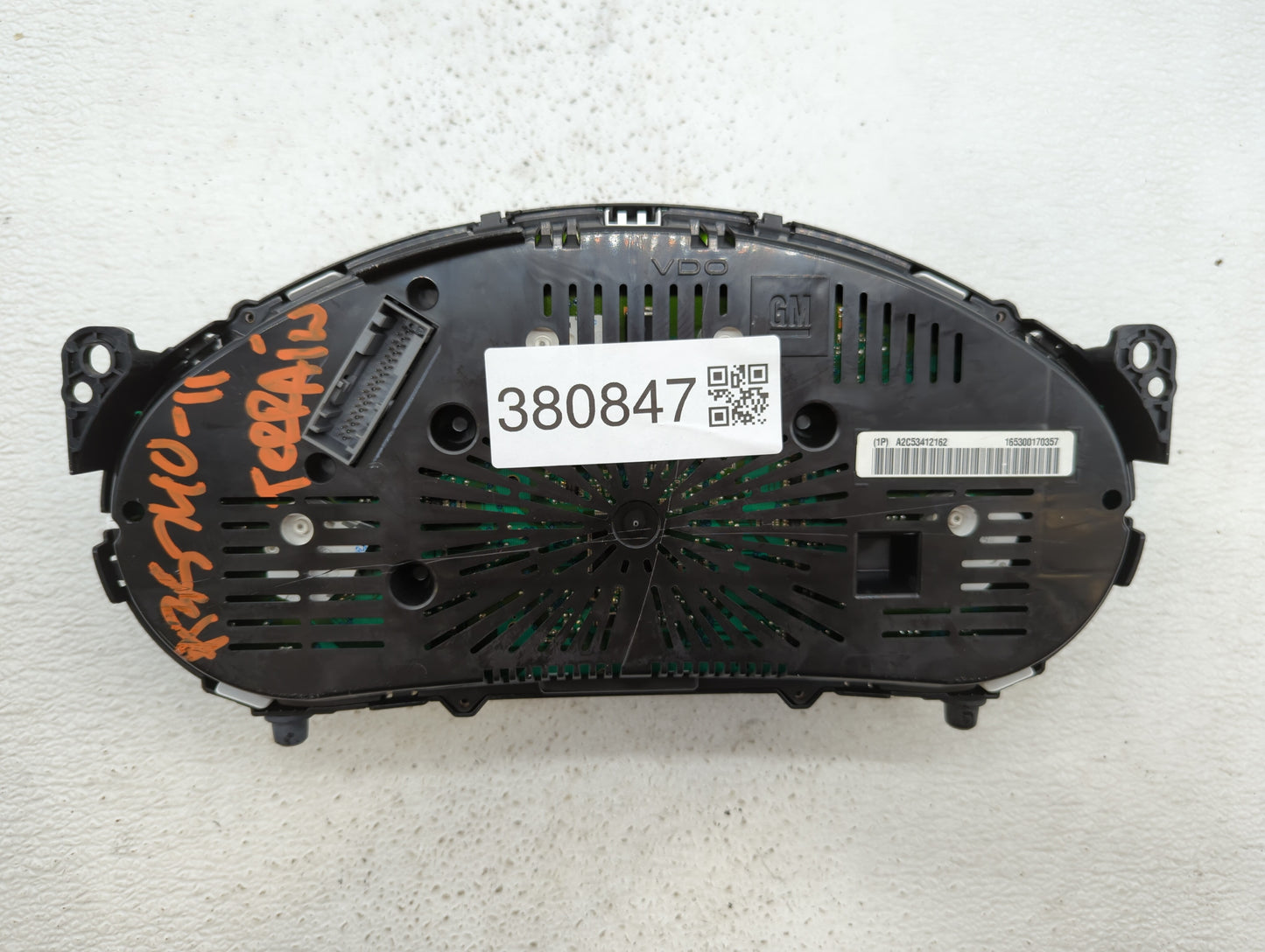 2011 Gmc Terrain Instrument Cluster Speedometer Gauges P/N:22783663 20978081, 20978079, 22783661 Fits OEM Used Auto Parts - 