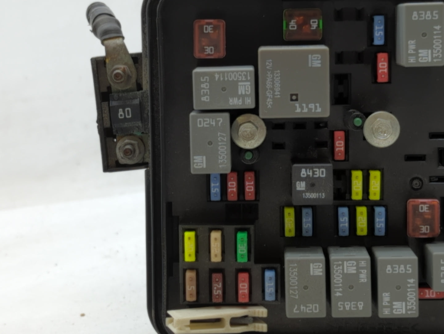2011 Gmc Terrain Fusebox Fuse Box Panel Relay Module P/N:20899627 20899629 Fits OEM Used Auto Parts - Oemusedautoparts1.com