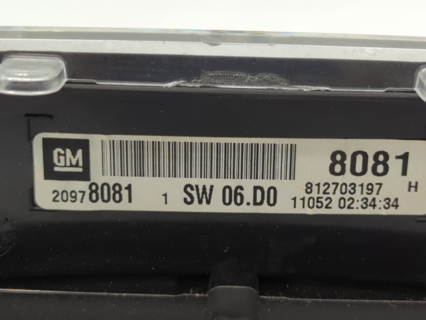 2011 Gmc Terrain Instrument Cluster Speedometer Gauges P/N:22783663 20978081, 20978079, 22783661 Fits OEM Used Auto Parts - 