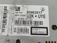 2011 Gmc Terrain Radio AM FM Cd Player Receiver Replacement P/N:20983517 Fits Fits 2010 2012 OEM Used Auto Parts - Oemusedau