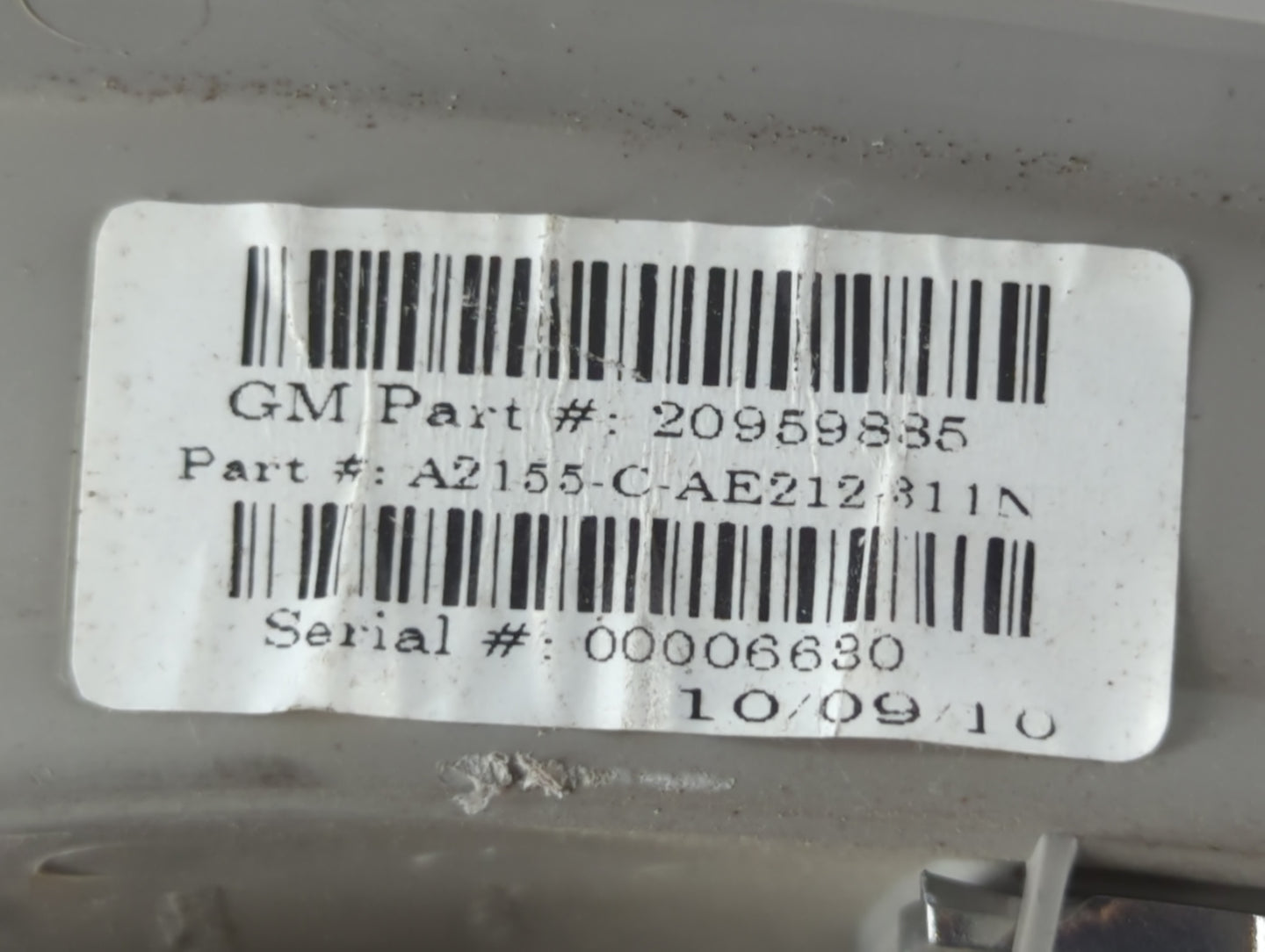 2011 Gmc Terrain Overhead Roof Console Interior Dome Light - Oemusedautoparts1.com