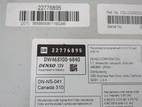 2011 Gmc Yukon Radio AM FM Cd Player Receiver Replacement P/N:22776895 Fits OEM Used Auto Parts - Oemusedautoparts1.com
