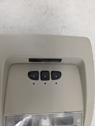 2011 Gmc Yukon Overhead Roof Console Tan