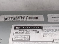 2011 Gmc Yukon Radio AM FM Cd Player Receiver Replacement P/N:20883054 DW468100-6631, DN-NS-041 Fits OEM Used Auto Parts - O