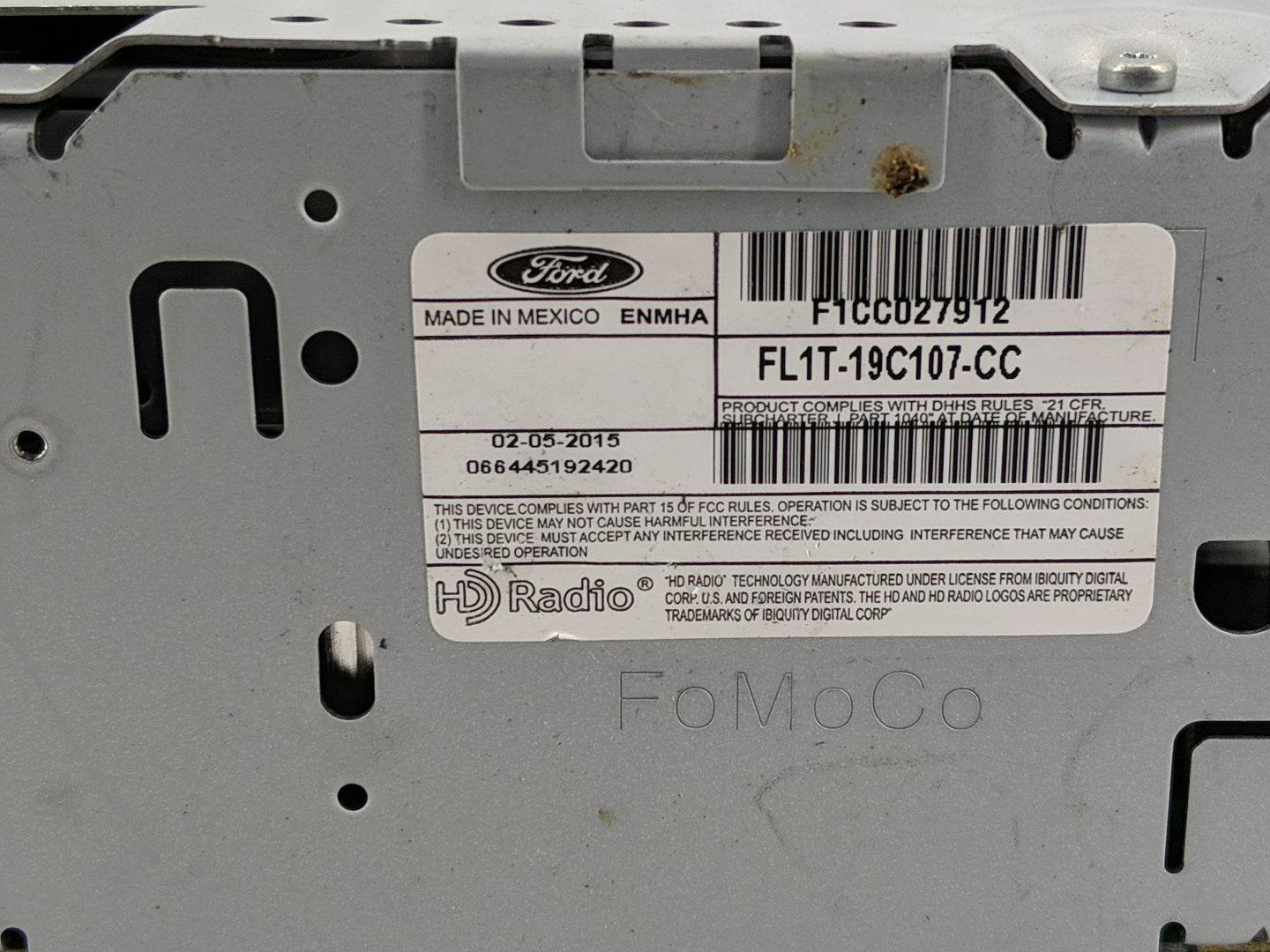 2011 Gmc Yukon Xl Radio AM FM Cd Player Receiver Replacement P/N:FL1T-19C107-CC Fits OEM Used Auto Parts - Oemusedautoparts1