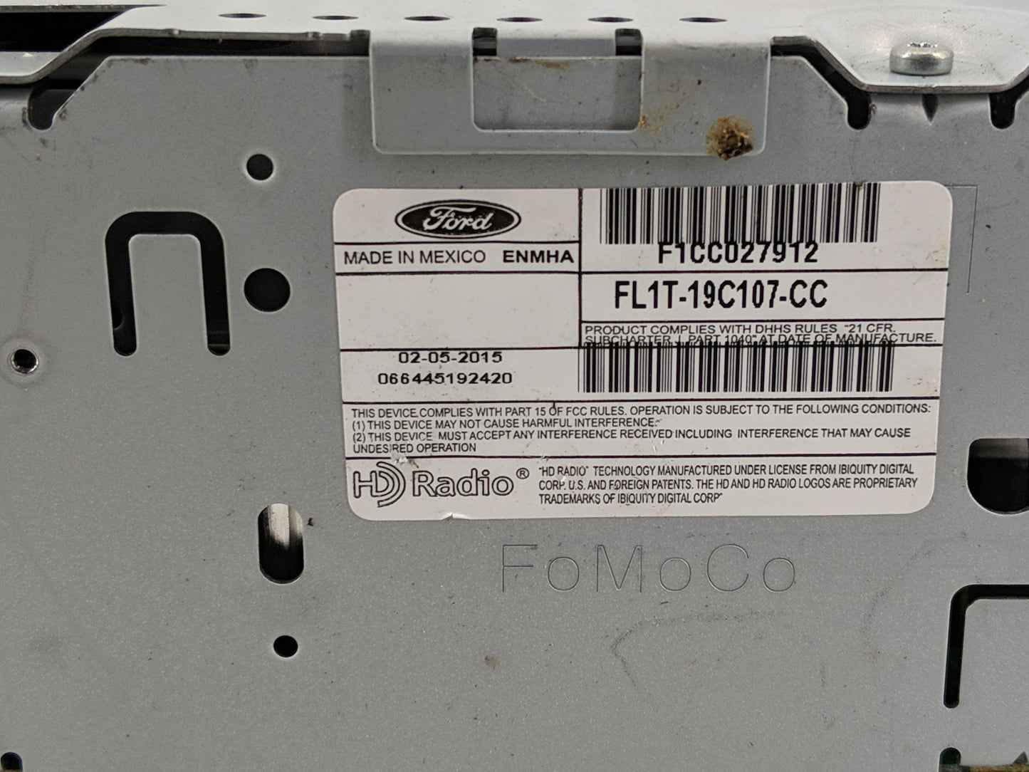 2011 Gmc Yukon Xl Radio AM FM Cd Player Receiver Replacement P/N:FL1T-19C107-CC Fits OEM Used Auto Parts - Oemusedautoparts1