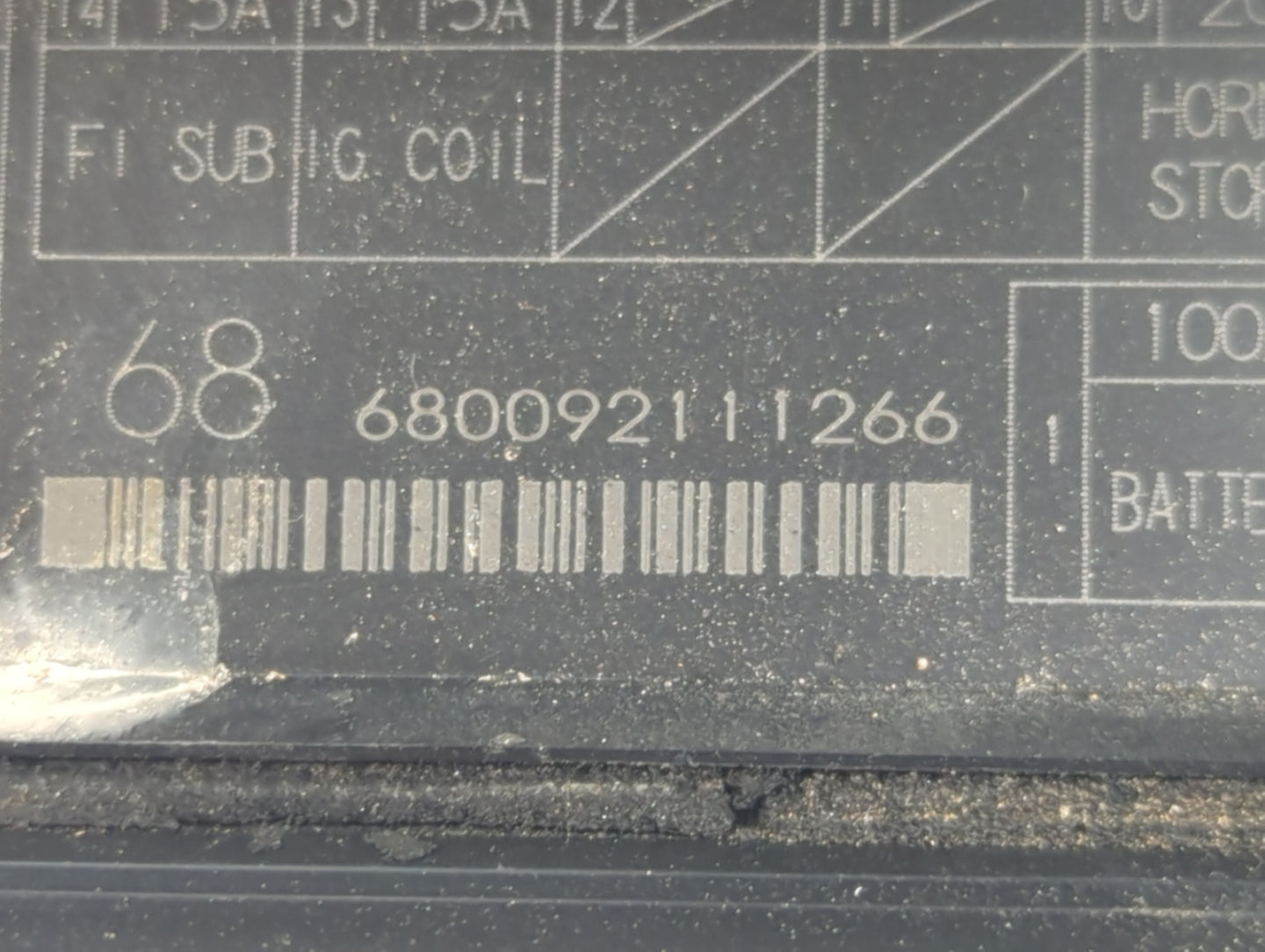 2008-2012 Honda Accord Fusebox Fuse Box Panel Relay Module P/N:680092111266 Fits Fits 2008 2009 2010 2011 2012 OEM Used Auto