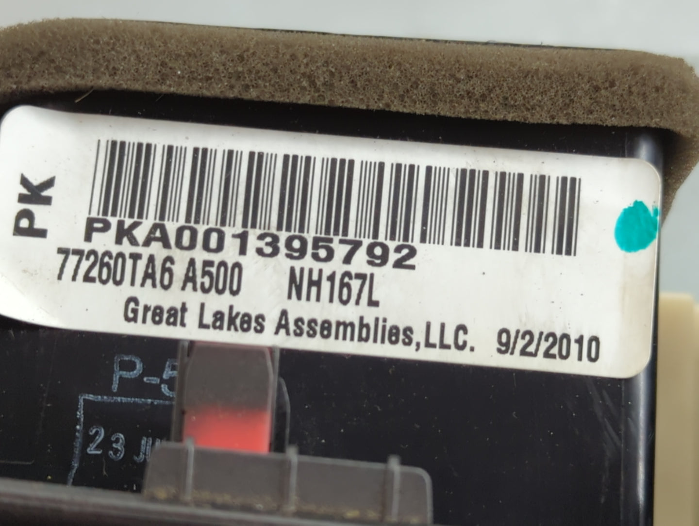 2011 Honda Accord Climate Control Module Temperature AC/Heater Replacement P/N:77260TA6 Fits OEM Used Auto Parts - Oemusedau